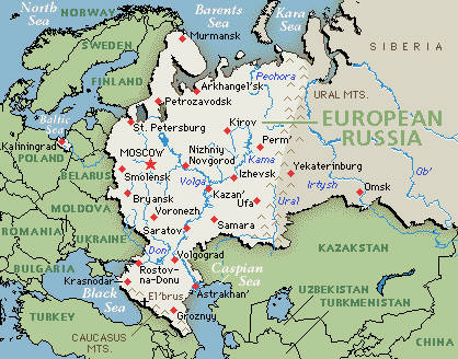 Map - European Russia