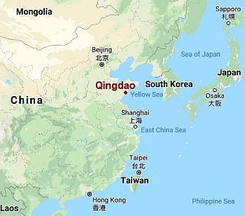 Qingdao, where it's located