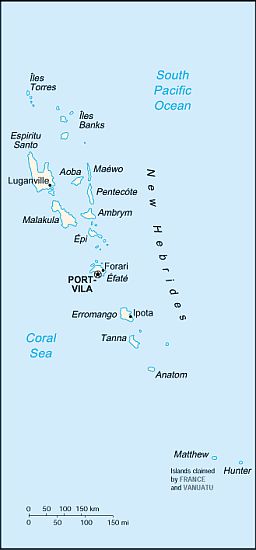 Map - Vanuatu