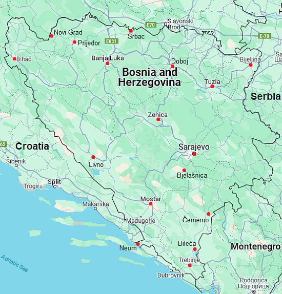 Bosnia Herzegovina - temperatures in June - Climates to Travel