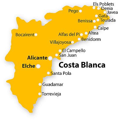 Costa Blanca Climate Weather By Month Temperature Precipitation When To Go