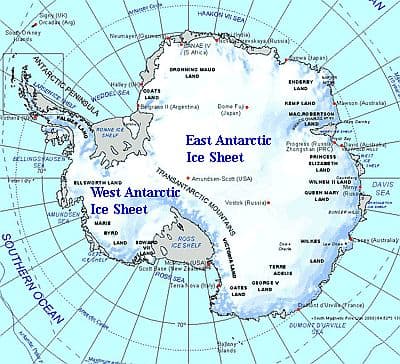 Climate - Antarctica - list of the countries